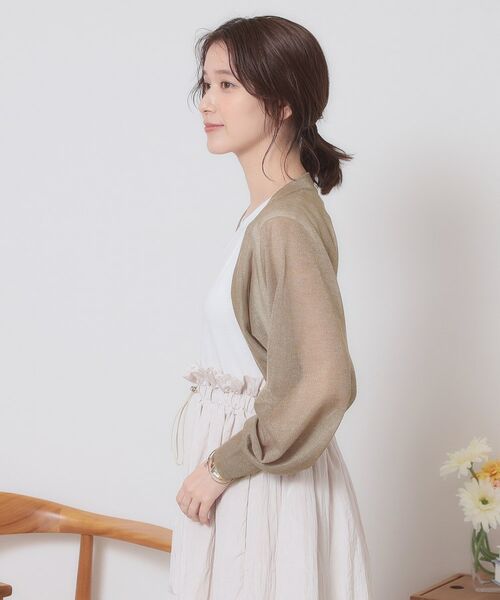 ITS'DEMO / イッツデモ カーディガン・ボレロ | 【定番人気／手洗い可】ラメボレロ | 詳細13