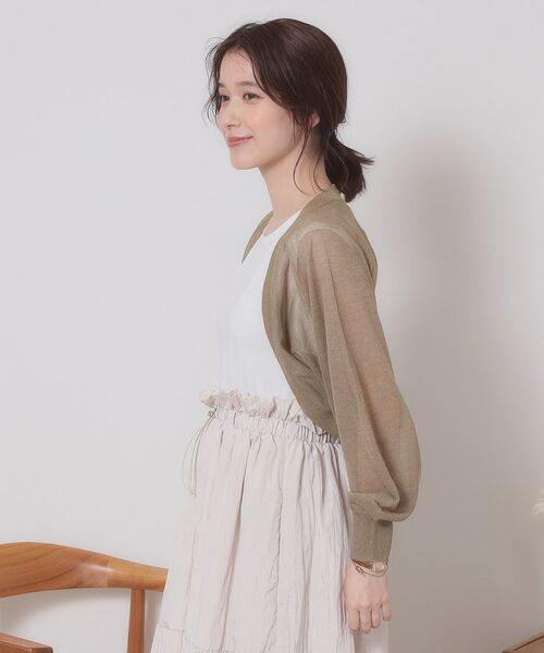 ITS'DEMO / イッツデモ カーディガン・ボレロ | 【定番人気／手洗い可】ラメボレロ | 詳細18