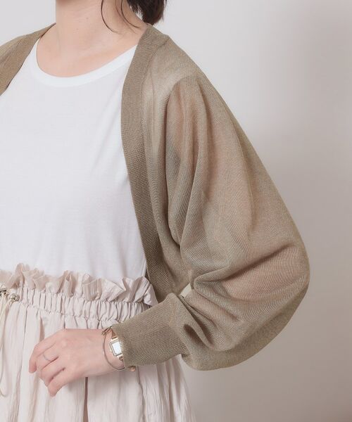 ITS'DEMO / イッツデモ カーディガン・ボレロ | 【定番人気／手洗い可】ラメボレロ | 詳細21