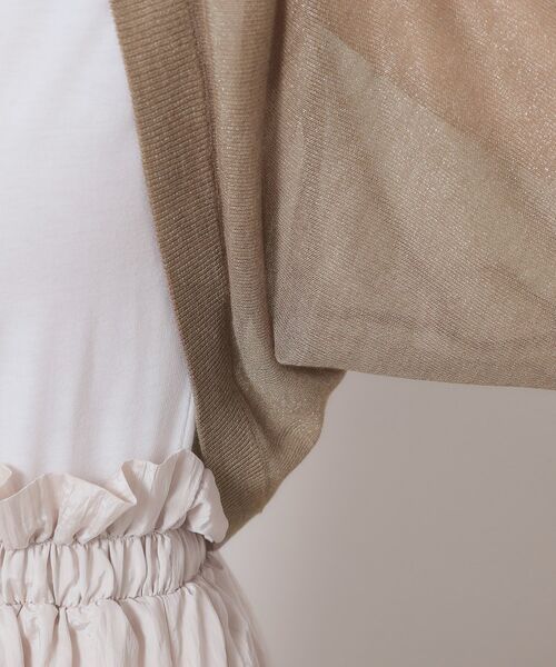 ITS'DEMO / イッツデモ カーディガン・ボレロ | 【定番人気／手洗い可】ラメボレロ | 詳細22