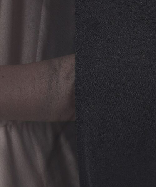 ITS'DEMO / イッツデモ カーディガン・ボレロ | 【手洗い可】異素材切替着流しカーディガン | 詳細12