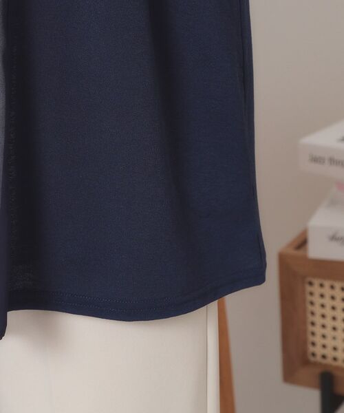 ITS'DEMO / イッツデモ カーディガン・ボレロ | 【手洗い可】異素材切替着流しカーディガン | 詳細22