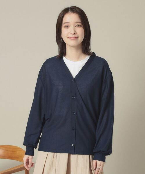 ITS'DEMO / イッツデモ カーディガン・ボレロ | 【UVカット／手洗い可】Vネックカーディガン | 詳細24