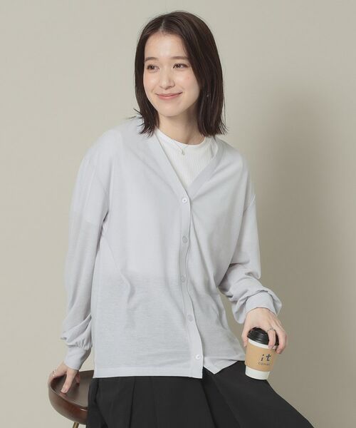 ITS'DEMO / イッツデモ カーディガン・ボレロ | 【UVカット／手洗い可】Vネックカーディガン | 詳細8