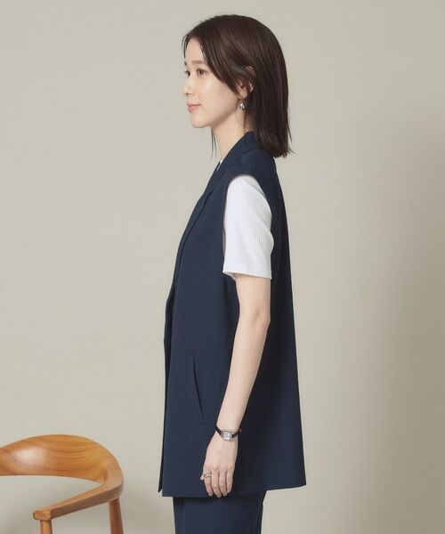 ITS'DEMO / イッツデモ ベスト | 【手洗い可】麻調メッシュジレ | 詳細10