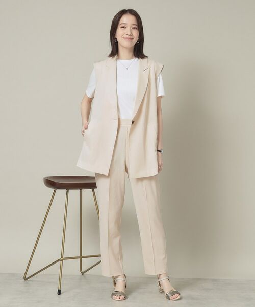 ITS'DEMO / イッツデモ ベスト | 【手洗い可】麻調メッシュジレ | 詳細2