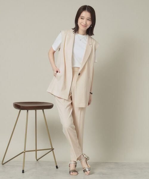 ITS'DEMO / イッツデモ ベスト | 【手洗い可】麻調メッシュジレ | 詳細3