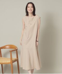 ITS'DEMO / イッツデモ ロング・マキシ丈ワンピース | 【撥水／洗濯機OK】ペプラムワンピース＜旅服シリーズ＞