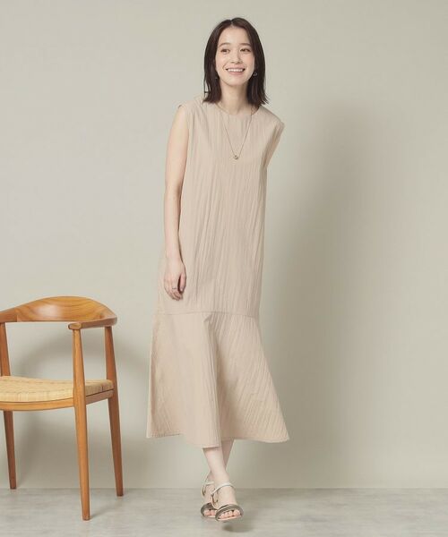 ITS'DEMO / イッツデモ ロング・マキシ丈ワンピース | 【撥水／洗濯機OK】ペプラムワンピース＜旅服シリーズ＞ | 詳細10