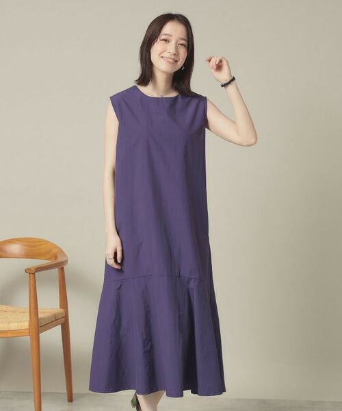 ITS'DEMO / イッツデモ ロング・マキシ丈ワンピース | 【撥水／洗濯機OK】ペプラムワンピース＜旅服シリーズ＞ | 詳細13