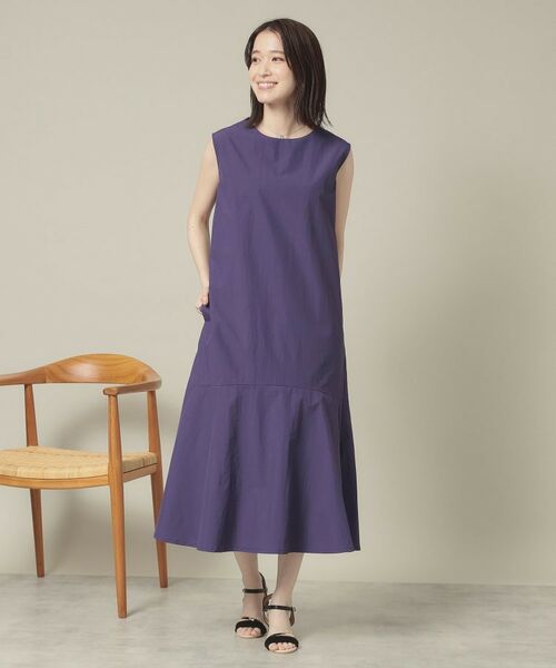 ITS'DEMO / イッツデモ ロング・マキシ丈ワンピース | 【撥水／洗濯機OK】ペプラムワンピース＜旅服シリーズ＞ | 詳細14