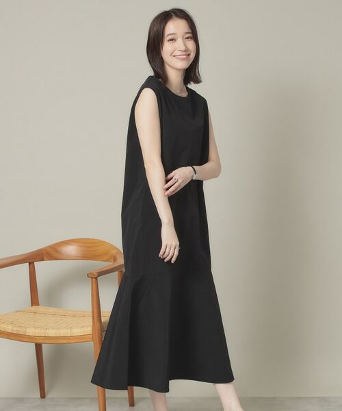 ITS'DEMO / イッツデモ ロング・マキシ丈ワンピース | 【撥水／洗濯機OK】ペプラムワンピース＜旅服シリーズ＞ | 詳細5