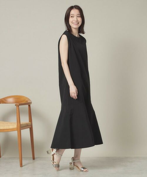ITS'DEMO / イッツデモ ロング・マキシ丈ワンピース | 【撥水／洗濯機OK】ペプラムワンピース＜旅服シリーズ＞ | 詳細7