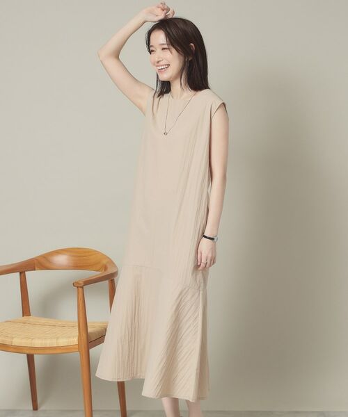 ITS'DEMO / イッツデモ ロング・マキシ丈ワンピース | 【撥水／洗濯機OK】ペプラムワンピース＜旅服シリーズ＞ | 詳細9
