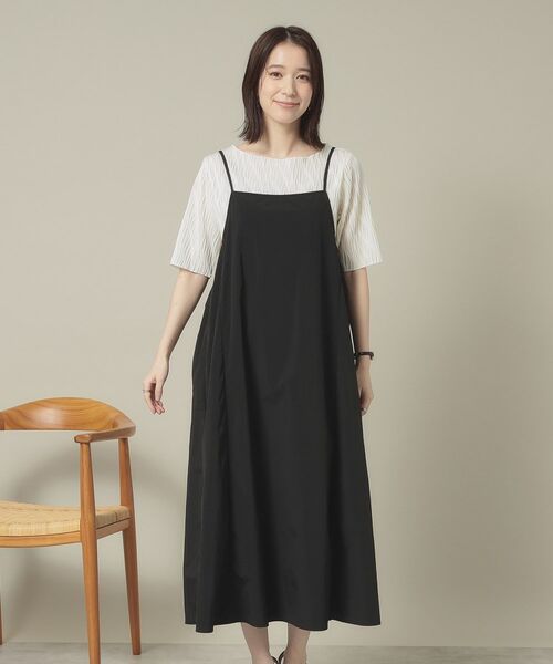 ITS'DEMO / イッツデモ ロング・マキシ丈ワンピース | 【撥水／洗濯機OK】キャミワンピース＜旅服シリーズ＞ | 詳細15