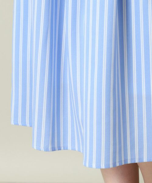 ITS'DEMO / イッツデモ ミニ丈・ひざ丈ワンピース | 【UVケア／吸水速乾／洗濯機OK／洗濯後しわになりにくい】麻調合繊ワンピース＜ラク服シリーズ＞ | 詳細28