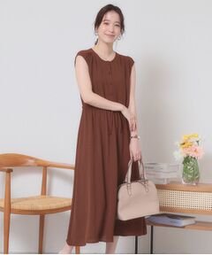 ITS'DEMO / イッツデモ ロング・マキシ丈ワンピース | 【接触冷感／吸水速乾／洗濯機OK】イージーケアドロストワンピース＜ラク服シリーズ＞