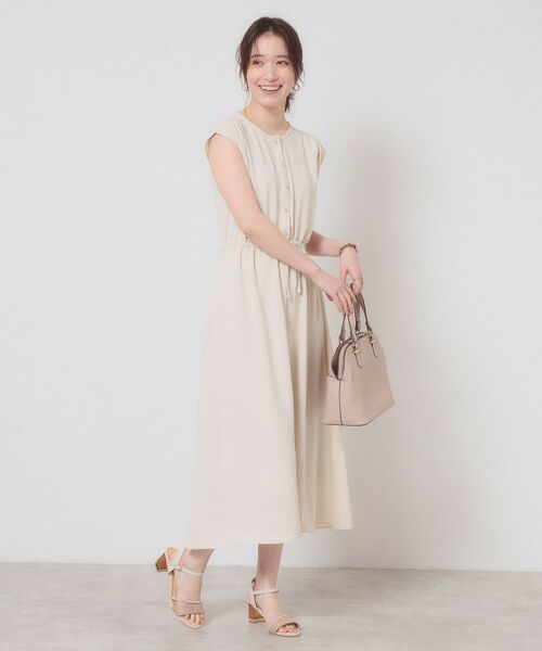 ITS'DEMO / イッツデモ ロング・マキシ丈ワンピース | 【接触冷感／吸水速乾／洗濯機OK】イージーケアドロストワンピース＜ラク服シリーズ＞ | 詳細13