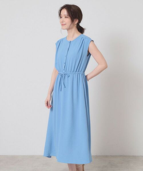 ITS'DEMO / イッツデモ ロング・マキシ丈ワンピース | 【接触冷感／吸水速乾／洗濯機OK】イージーケアドロストワンピース＜ラク服シリーズ＞ | 詳細15