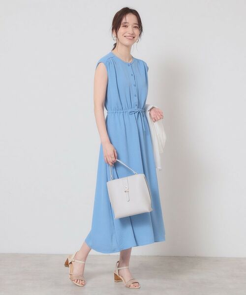 ITS'DEMO / イッツデモ ロング・マキシ丈ワンピース | 【接触冷感／吸水速乾／洗濯機OK】イージーケアドロストワンピース＜ラク服シリーズ＞ | 詳細16