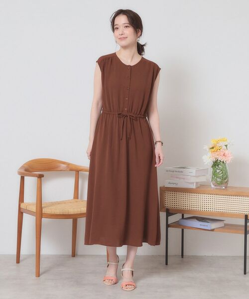 ITS'DEMO / イッツデモ ロング・マキシ丈ワンピース | 【接触冷感／吸水速乾／洗濯機OK】イージーケアドロストワンピース＜ラク服シリーズ＞ | 詳細19