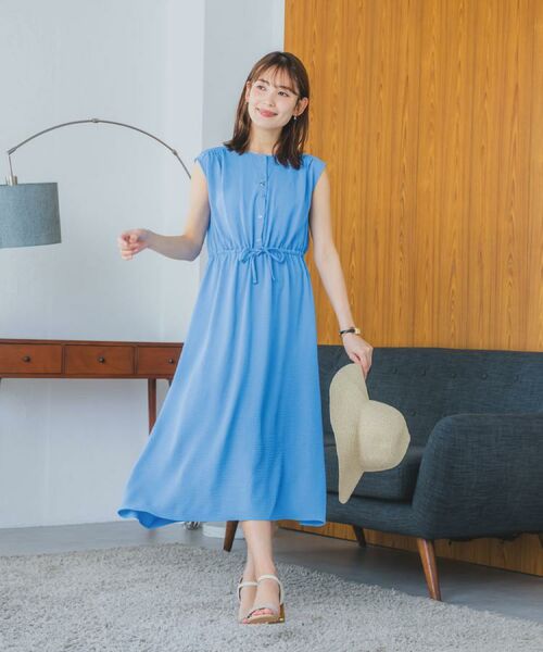 ITS'DEMO / イッツデモ ロング・マキシ丈ワンピース | 【接触冷感／吸水速乾／洗濯機OK】イージーケアドロストワンピース＜ラク服シリーズ＞ | 詳細2