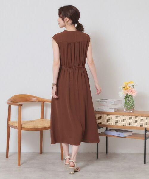 ITS'DEMO / イッツデモ ロング・マキシ丈ワンピース | 【接触冷感／吸水速乾／洗濯機OK】イージーケアドロストワンピース＜ラク服シリーズ＞ | 詳細21