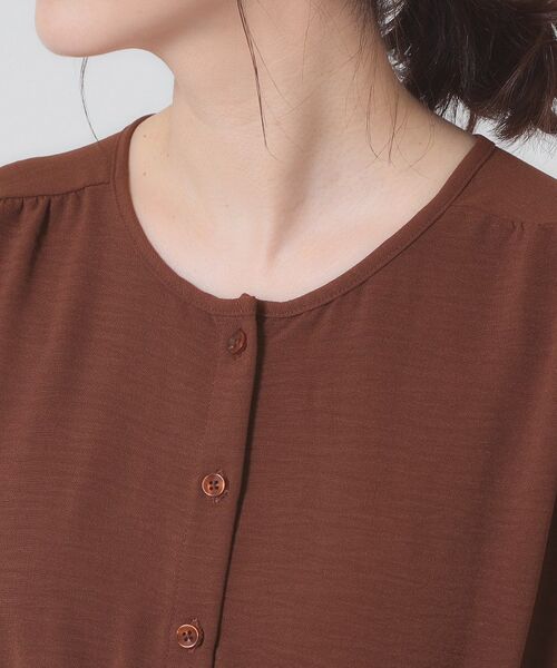 ITS'DEMO / イッツデモ ロング・マキシ丈ワンピース | 【接触冷感／吸水速乾／洗濯機OK】イージーケアドロストワンピース＜ラク服シリーズ＞ | 詳細22