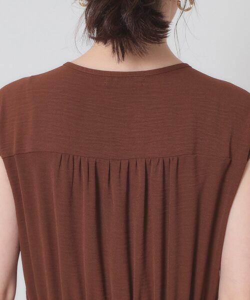 ITS'DEMO / イッツデモ ロング・マキシ丈ワンピース | 【接触冷感／吸水速乾／洗濯機OK】イージーケアドロストワンピース＜ラク服シリーズ＞ | 詳細23