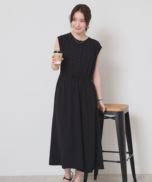 ITS'DEMO / イッツデモ ロング・マキシ丈ワンピース | 【接触冷感／吸水速乾／洗濯機OK】イージーケアドロストワンピース＜ラク服シリーズ＞ | 詳細3