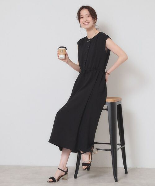 ITS'DEMO / イッツデモ ロング・マキシ丈ワンピース | 【接触冷感／吸水速乾／洗濯機OK】イージーケアドロストワンピース＜ラク服シリーズ＞ | 詳細4