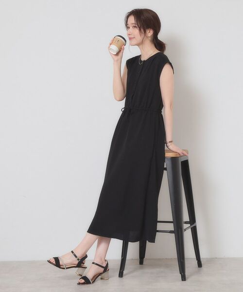 ITS'DEMO / イッツデモ ロング・マキシ丈ワンピース | 【接触冷感／吸水速乾／洗濯機OK】イージーケアドロストワンピース＜ラク服シリーズ＞ | 詳細5
