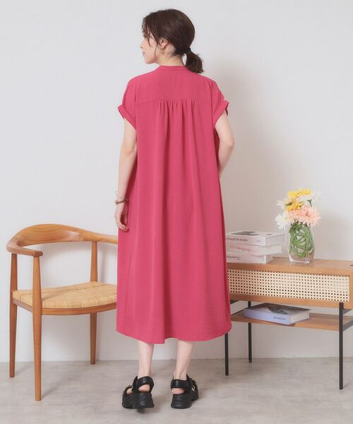 ITS'DEMO / イッツデモ ロング・マキシ丈ワンピース | 【接触冷感／吸水速乾／洗濯機OK】イージーケア前開きワンピース＜ラク服シリーズ＞ | 詳細21