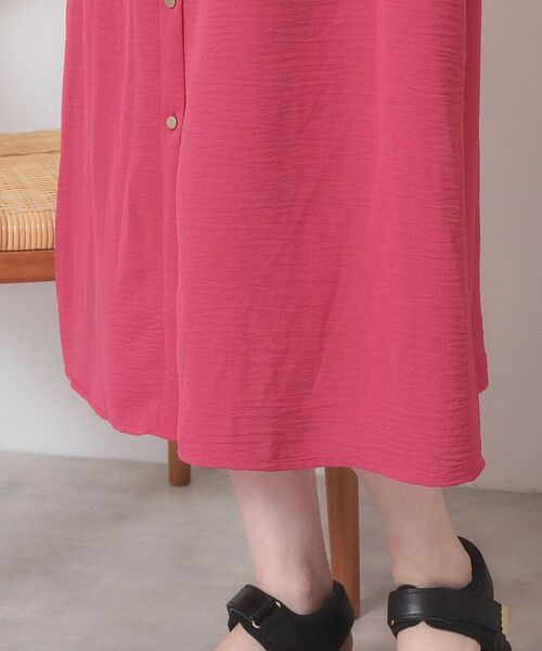 ITS'DEMO / イッツデモ ロング・マキシ丈ワンピース | 【接触冷感／吸水速乾／洗濯機OK】イージーケア前開きワンピース＜ラク服シリーズ＞ | 詳細25