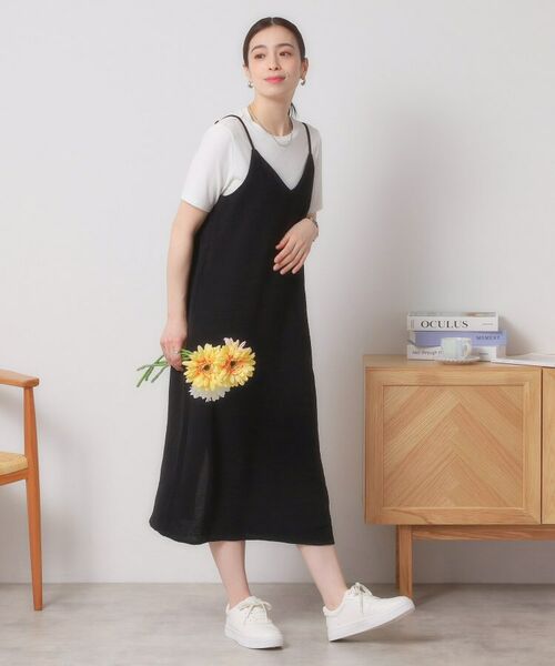ITS'DEMO / イッツデモ ロング・マキシ丈ワンピース | 【接触冷感／吸水速乾／洗濯機OK／イージーケア】ジレ×キャミワンピースセット＜ラク服シリーズ＞ | 詳細10