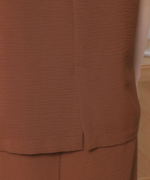 ITS'DEMO / イッツデモ ロング・マキシ丈ワンピース | 【接触冷感／吸水速乾／洗濯機OK／イージーケア】ジレ×キャミワンピースセット＜ラク服シリーズ＞ | 詳細25