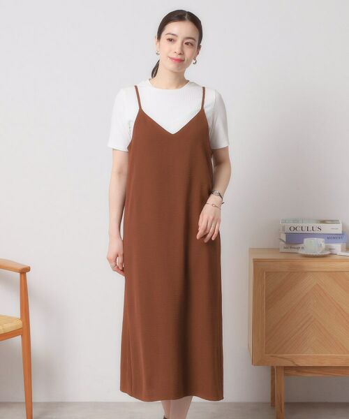 ITS'DEMO / イッツデモ ロング・マキシ丈ワンピース | 【接触冷感／吸水速乾／洗濯機OK／イージーケア】ジレ×キャミワンピースセット＜ラク服シリーズ＞ | 詳細26
