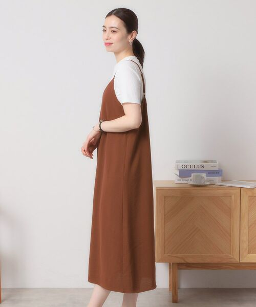 ITS'DEMO / イッツデモ ロング・マキシ丈ワンピース | 【接触冷感／吸水速乾／洗濯機OK／イージーケア】ジレ×キャミワンピースセット＜ラク服シリーズ＞ | 詳細27