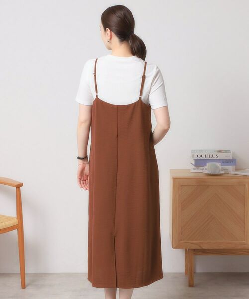 ITS'DEMO / イッツデモ ロング・マキシ丈ワンピース | 【接触冷感／吸水速乾／洗濯機OK／イージーケア】ジレ×キャミワンピースセット＜ラク服シリーズ＞ | 詳細28