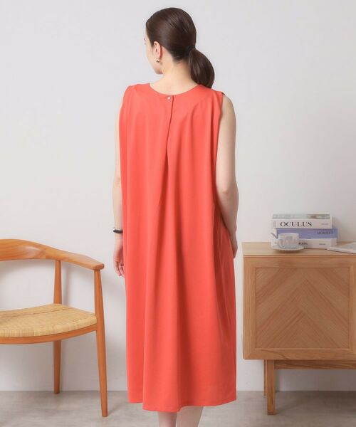 ITS'DEMO / イッツデモ ロング・マキシ丈ワンピース | 【清涼感／吸水速乾／洗濯機OK／洗濯後しわになりにくい】カットミラノタックワンピース | 詳細22
