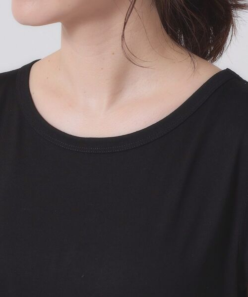 ITS'DEMO / イッツデモ ロング・マキシ丈ワンピース | 【ウエストゴム／洗濯機OK】異素材コンビワンピース | 詳細16