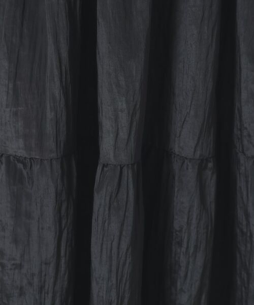 ITS'DEMO / イッツデモ ロング・マキシ丈ワンピース | 【ウエストゴム／洗濯機OK】異素材コンビワンピース | 詳細21