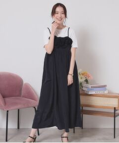 ITS'DEMO / イッツデモ ワンピース | 【手洗い可】ワッシャーサテンキャミワンピース