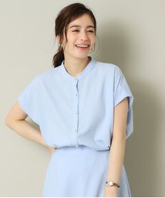 ITS'DEMO / イッツデモ シャツ・ブラウス | 【UVケア／吸水速乾／洗濯機OK／冷感】麻調合繊タックブラウス＜ラク服シリーズ＞