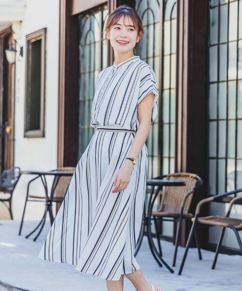 ITS'DEMO / イッツデモ シャツ・ブラウス | 【UVケア／吸水速乾／洗濯機OK／冷感】麻調合繊タックブラウス＜ラク服シリーズ＞ | 詳細1