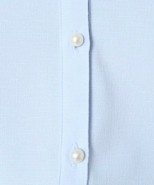 ITS'DEMO / イッツデモ シャツ・ブラウス | 【UVケア／吸水速乾／洗濯機OK／冷感】麻調合繊タックブラウス＜ラク服シリーズ＞ | 詳細11