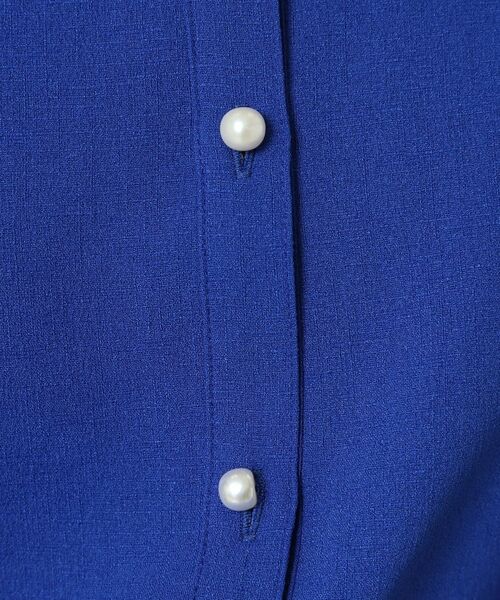 ITS'DEMO / イッツデモ シャツ・ブラウス | 【UVケア／吸水速乾／洗濯機OK／冷感】麻調合繊タックブラウス＜ラク服シリーズ＞ | 詳細15