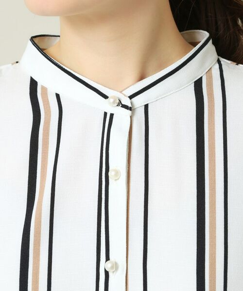 ITS'DEMO / イッツデモ シャツ・ブラウス | 【UVケア／吸水速乾／洗濯機OK／冷感】麻調合繊タックブラウス＜ラク服シリーズ＞ | 詳細27