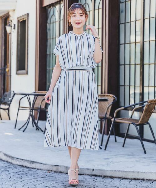 ITS'DEMO / イッツデモ シャツ・ブラウス | 【UVケア／吸水速乾／洗濯機OK／冷感】麻調合繊タックブラウス＜ラク服シリーズ＞ | 詳細3