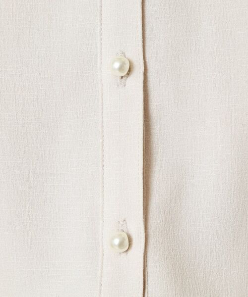 ITS'DEMO / イッツデモ シャツ・ブラウス | 【UVケア／吸水速乾／洗濯機OK／冷感】麻調合繊タックブラウス＜ラク服シリーズ＞ | 詳細7